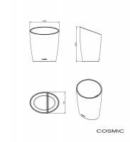 MEDIDAS VASO ENCIMERA SAKU COSMIC 